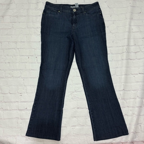 Liz Claiborne Denim - LIZ CLAIBORNE JEANS “AUDRA” bootcut fit women’s dark wash denim pants Sz 12 EUC